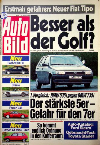 Deckblatt Auto Bild (05/1988)